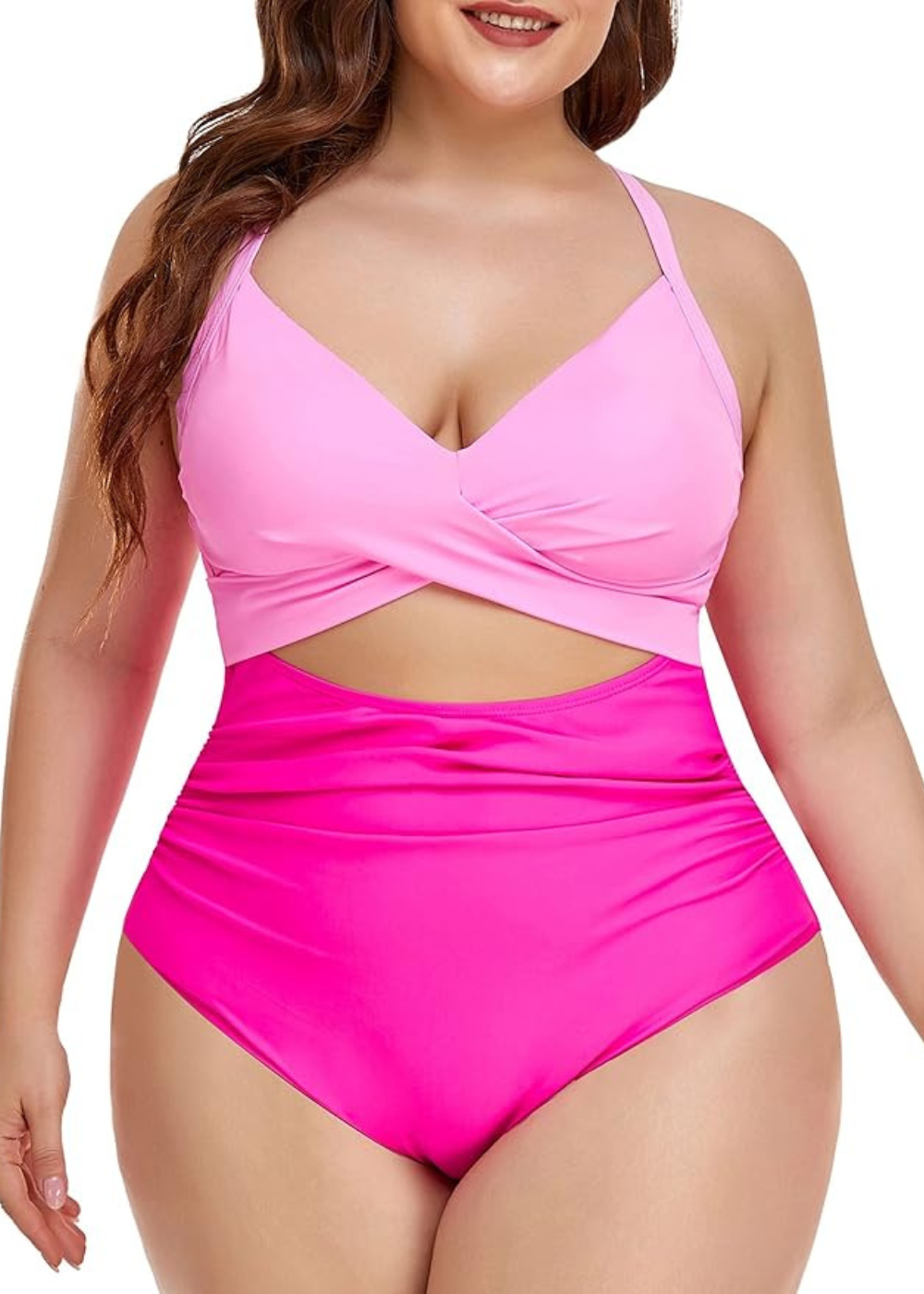 Maillot 1 pièce gainant à découpe – cache-cœur