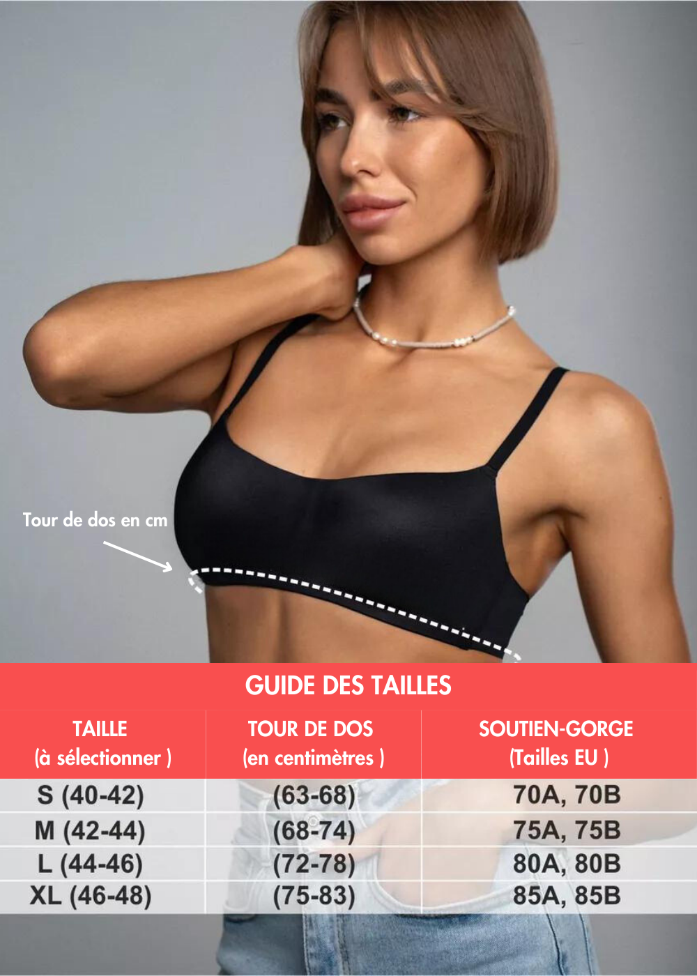 Soutien-gorge petite poitrine bonnets A et B