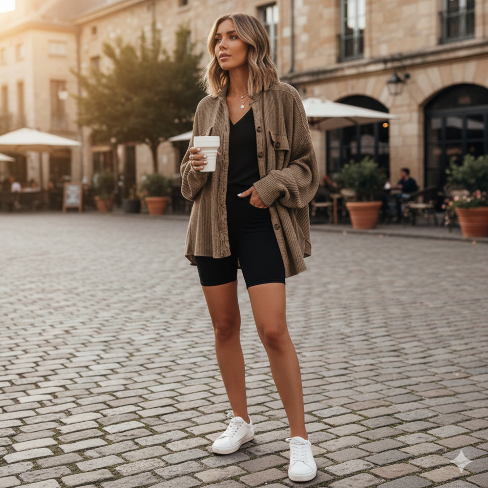 Surchemise en velours côtelé