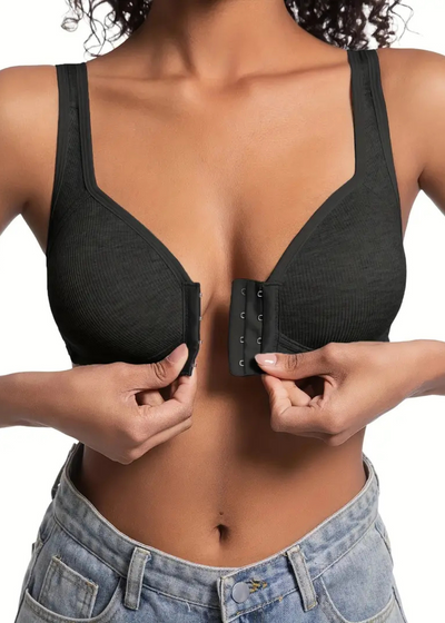 Soutien-gorge confort à agrafes devant