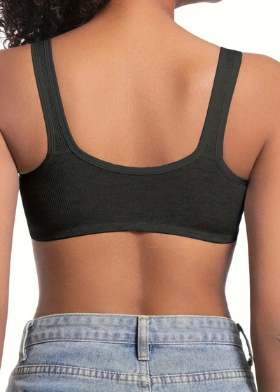 Soutien-gorge confort à agrafes devant
