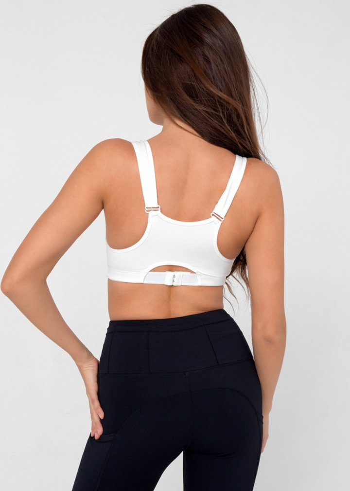 Soutien-gorge sport zip devant