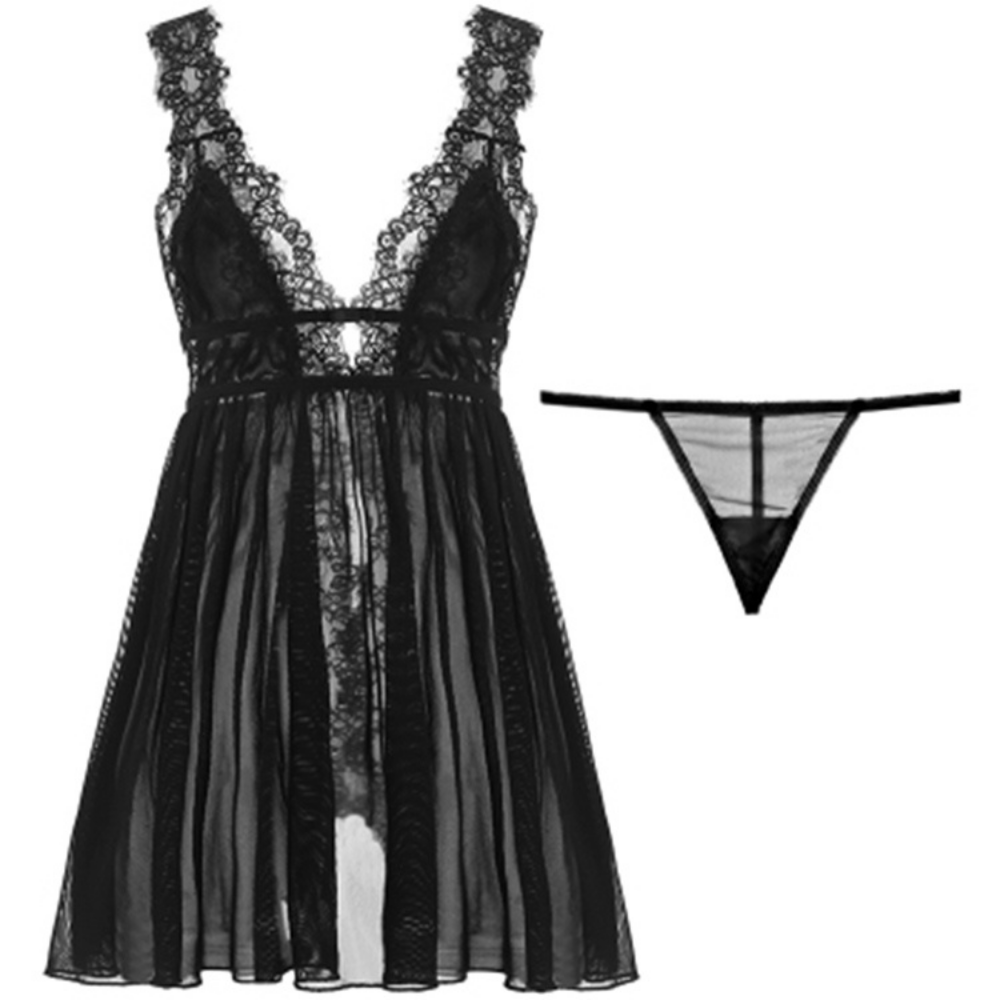 Robe de nuit et string sexy – 88boutique