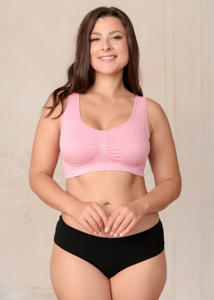 Soutien-gorge Comfy sans armatures rose